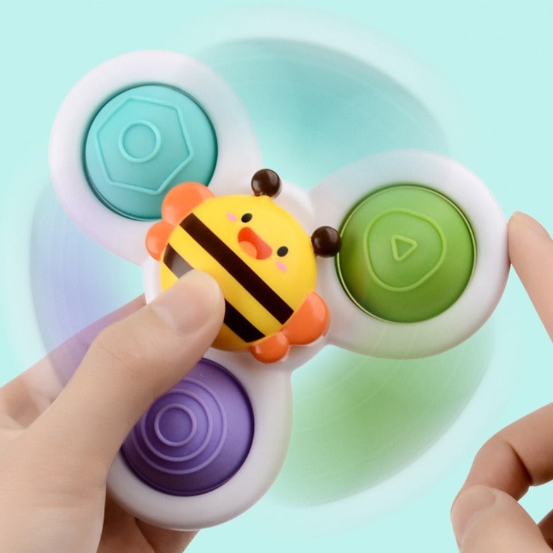 Spinner Suction Rattles (Each Set Includes 3 Spinners)