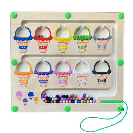 Montessori Magnetic Color & Number Maze