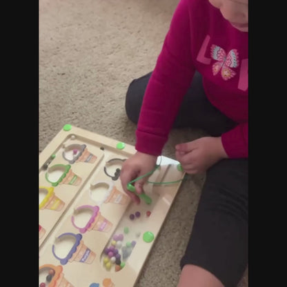 Montessori Magnetic Color & Number Maze